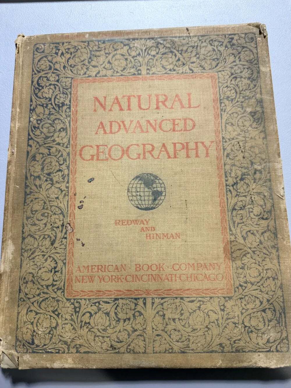 Antique Natural Advanced Geography Redway Hinman 1898-1901 American Book Co